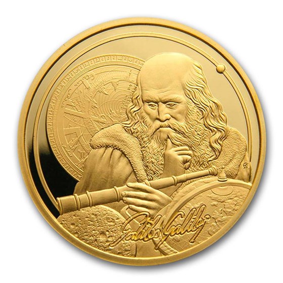 2021 Niue 1 oz Gold $250 Icons of Inspiration: Galileo BU 2021 Niue 1 oz Gold $250 Icons of Inspiration: Galileo BU