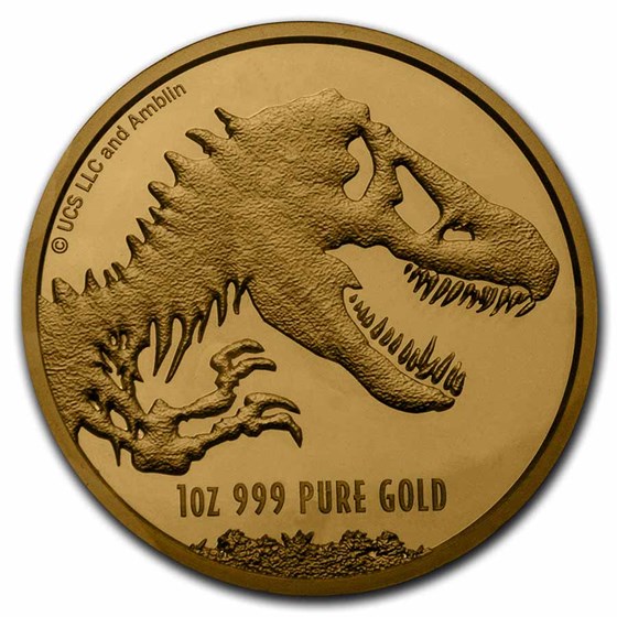 2021 Niue 1 oz Gold $250 Jurassic World Coin BU 2021 Niue 1 oz Gold $250 Jurassic World Coin BU