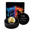 2021 Niue 1 oz Gold $250 Kong BU (w/Gift Tin & COA)