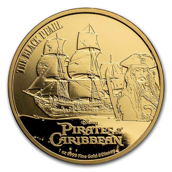 2021 Niue 1 oz Gold $250 Pirates of the Caribbean BU Coin 2021 Niue 1 oz Gold $250 Pirates of the Caribbean BU Coin