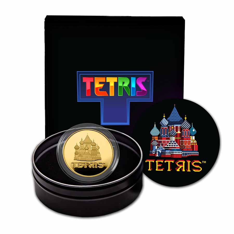 Buy 2021 Niue 1 oz Gold $250 Tetris™ St. Basil's Cathedral Proof