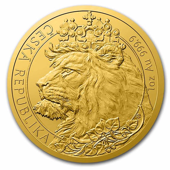 2021 Niue 1 oz Gold Czech Lion BU 2021 Niue 1 oz Gold Czech Lion BU
