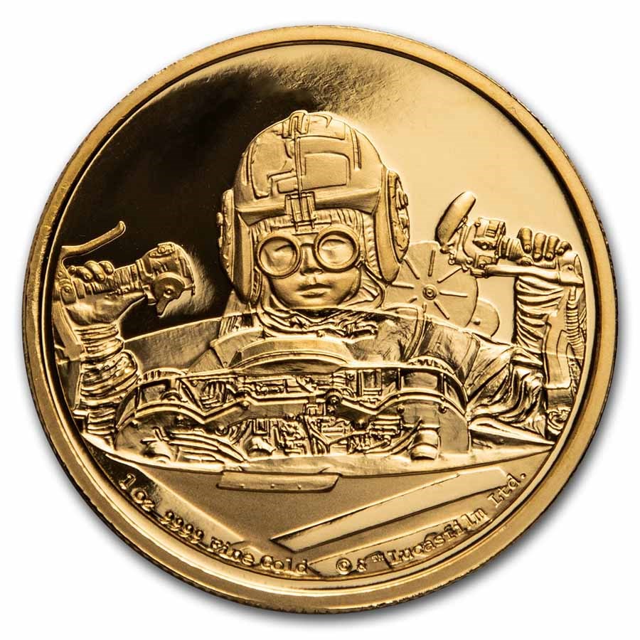 2021 Niue 1 oz Gold Star Wars Anakin Skywalker (Box & COA)
