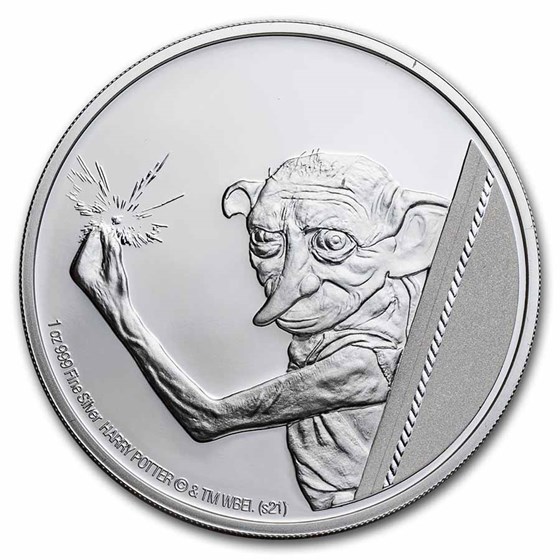 2021 Niue 1 oz Proof Silver: Dobby the House Elf