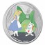 2021 Niue 1 oz Silver $2 Disney Alice in Wonderland: White Rabbit