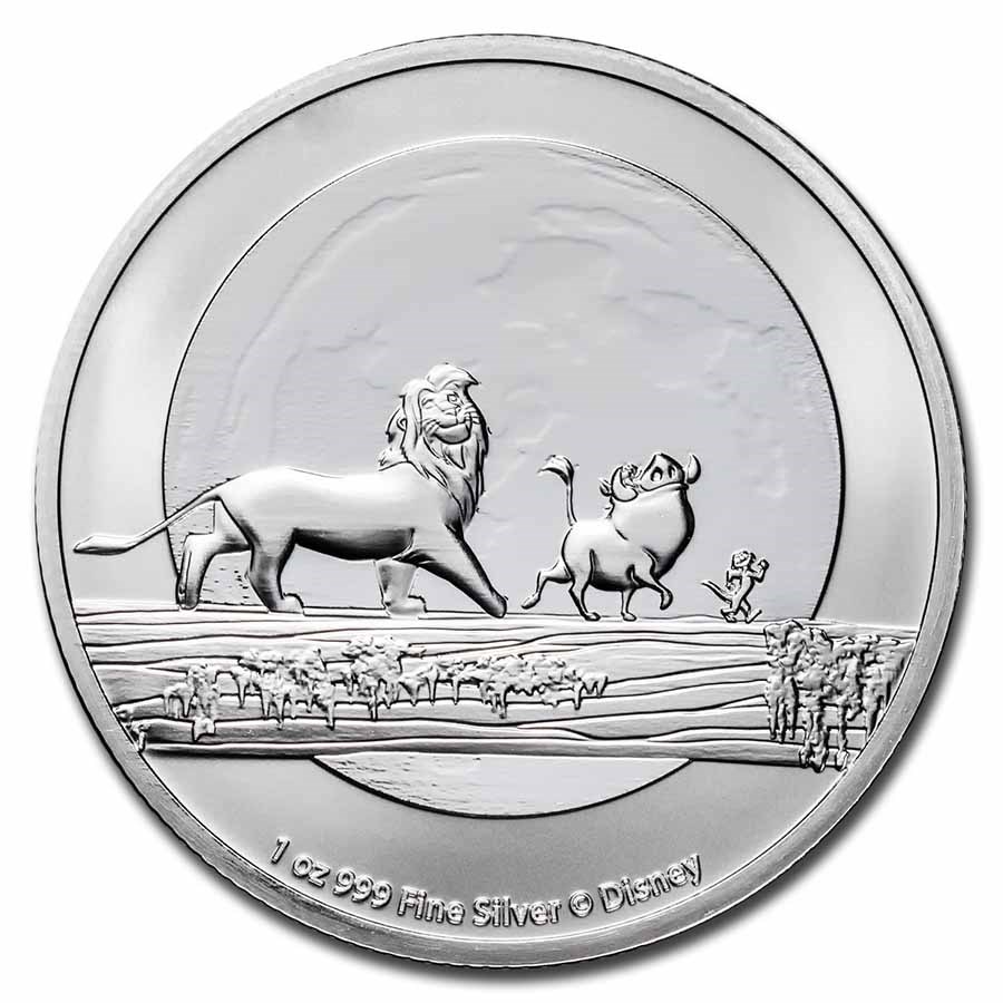 2021 Niue 1 oz Silver $2 Disney Lion King Hakuna Matata BU
