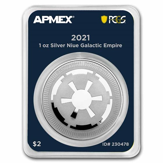 2021 Niue 1 oz Silver $2 Galactic Empire (MD® Premier + PCGS FS) 2021 Niue 1 oz Silver $2 Galactic Empire (MD® Premier + PCGS FS)
