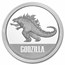 2021 Niue 1 oz Silver $2 Godzilla Coin BU