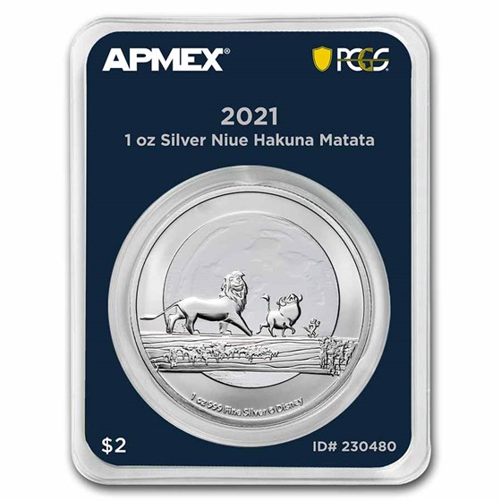2021 Niue 1 oz Silver $2 Hakuna Matata (MD® Premier + PCGS FS) 2021 Niue 1 oz Silver $2 Hakuna Matata (MD® Premier + PCGS FS)