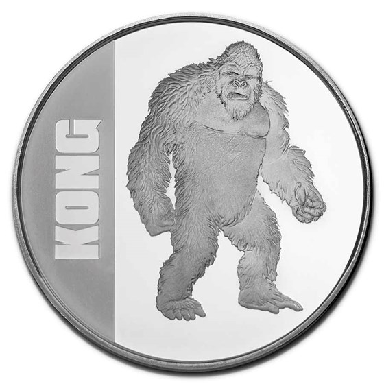 2021 Niue 1 oz Silver $2 Kong Coin BU 2021 Niue 1 oz Silver $2 Kong Coin BU