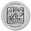 2021 Niue 1 oz Silver $2 Ms.PAC-MAN™ 40th Anniversary BU
