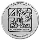 2021 Niue 1 oz Silver $2 Ms.PAC-MAN™ 40th Anniversary BU