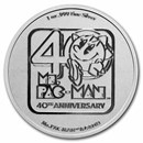 2021 Niue 1 oz Silver $2 Ms.PAC-MAN™ 40th Anniversary BU