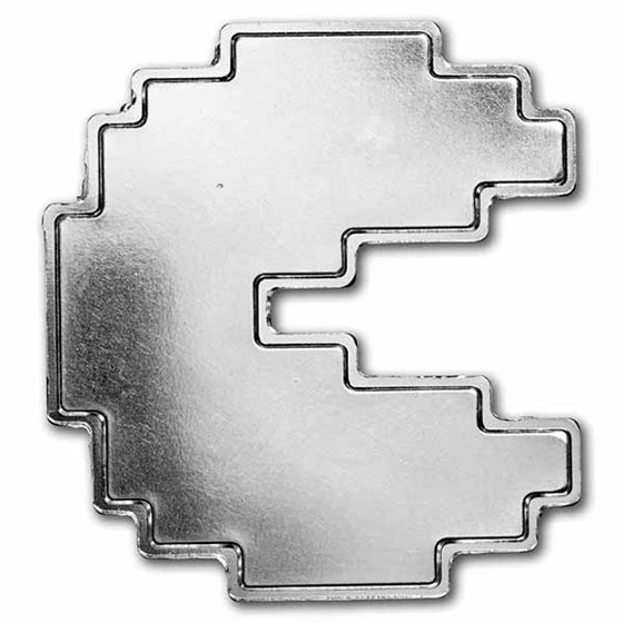 2021 Niue 1 oz Silver $2 PAC-MAN™ Shaped Stackable Coin (Scruffy) 2021 Niue 1 oz Silver $2 PAC-MAN™ Shaped Stackable Coin (Scruffy)