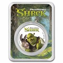2021 Niue 1 oz Silver $2 Shrek 20th Anniversary BU (Colorized)
