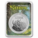 2021 Niue 1 oz Silver $2 Shrek 20th Anniversary Coin in TEP