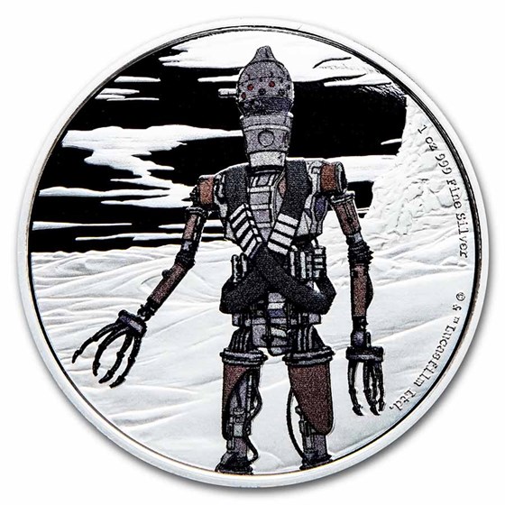 2021 Niue 1 oz Silver $2 Star Wars IG-11 (w/Box & COA) 2021 Niue 1 oz Silver $2 Star Wars IG-11 (w/Box & COA)