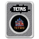 2021 Niue 1 oz Silver $2 Tetris™ Cathedral in TEP (Colorized)