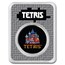 2021 Niue 1 oz Silver $2 Tetris™ Cathedral in TEP (Colorized)