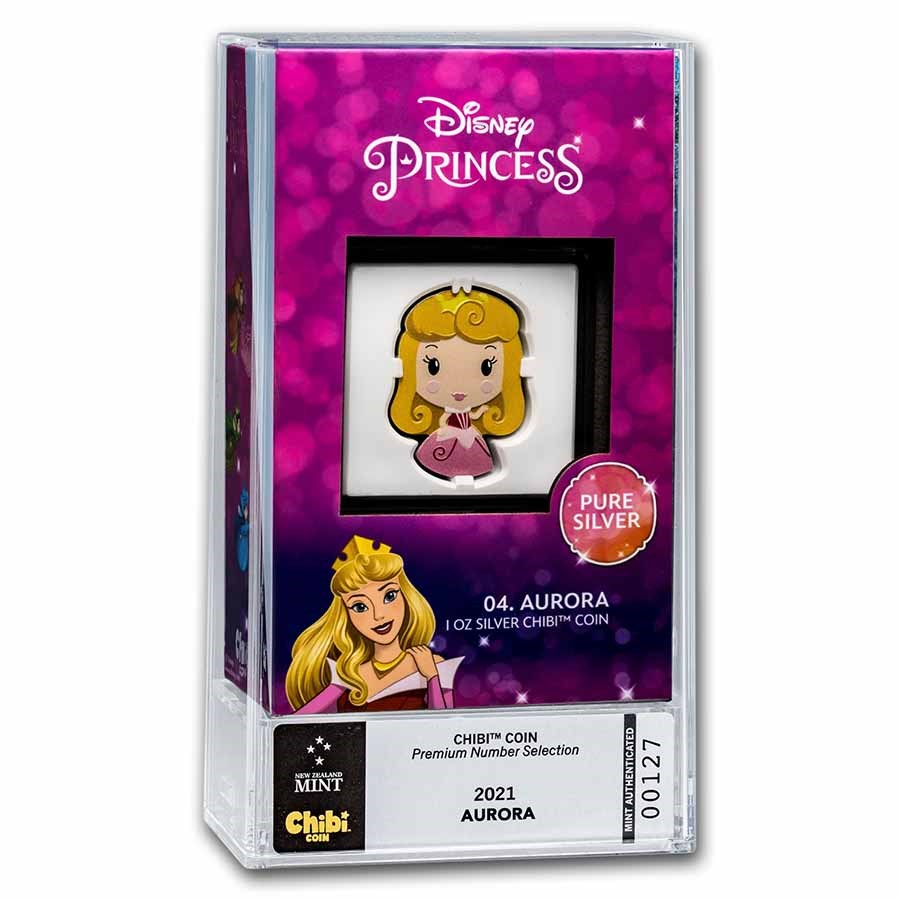 2021 Niue 1 oz Silver Chibi Coin: Aurora (Numbered Premium)