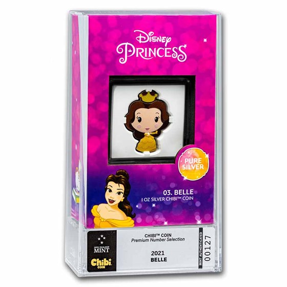 2021 Niue 1 oz Silver Chibi Coin: Belle (Numbered Premium) 2021 Niue 1 oz Silver Chibi Coin: Belle (Numbered Premium)