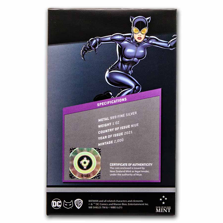 CATWOMAN貯金箱 Buy 2021 Niue 1 oz Silver Chibi Coin Collection: Catwoman