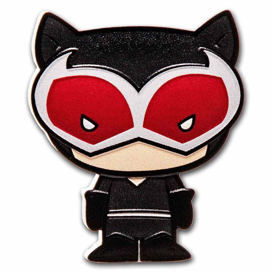 2021 Niue 1 oz Silver Chibi Coin Collection: Catwoman