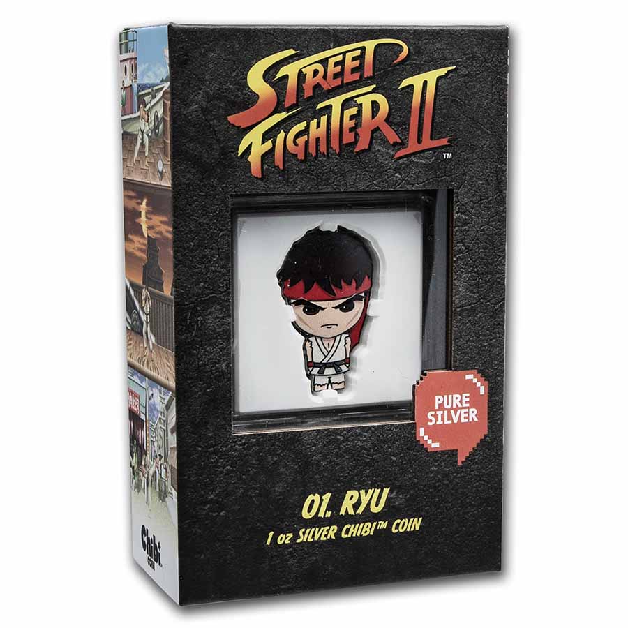 Figurine Street Fighter RYU - Édition Limitée Argentée Numérotée A-23 - Iron Gut