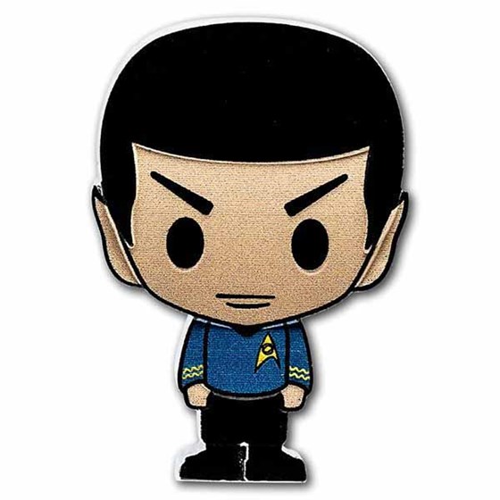 2021 Niue 1 oz Silver Chibi Coin Star Trek: Spock