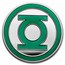 2021 Niue 1 oz Silver Coin $2 DC Heroes: Green Lantern Emblem