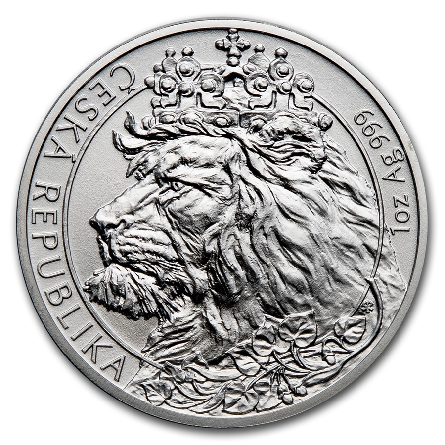 2021 Niue 1 oz Silver Czech Lion BU