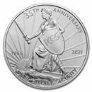 2021 Niue 1 oz Silver PCGS 35th Anniversary Coin BU