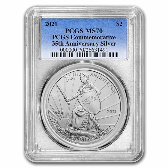 2021 Niue 1 oz Silver PCGS 35th Anniversary Coin MS-70 PCGS 2021 Niue 1 oz Silver PCGS 35th Anniversary Coin MS-70 PCGS