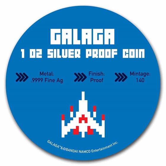 Buy 2021 Niue 1 oz Silver Proof $2 GALAGA™ 40th Anniversary Coin | APMEX