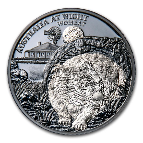 2021 Niue 1 oz Silver Proof Australia at Night (Wombat) 2021 Niue 1 oz Silver Proof Australia at Night (Wombat)