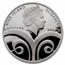 2021 Niue 1 oz Silver Proof Crystal Coin: Four-Leaf Clover