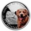 2021 Niue 1 oz Silver Proof Dog Breeds: Golden Retriever