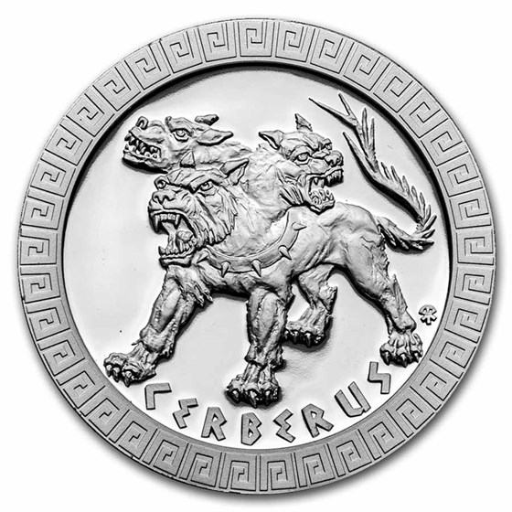 2021 Niue 1 oz Silver Proof Mythical Creatures: Cerberus