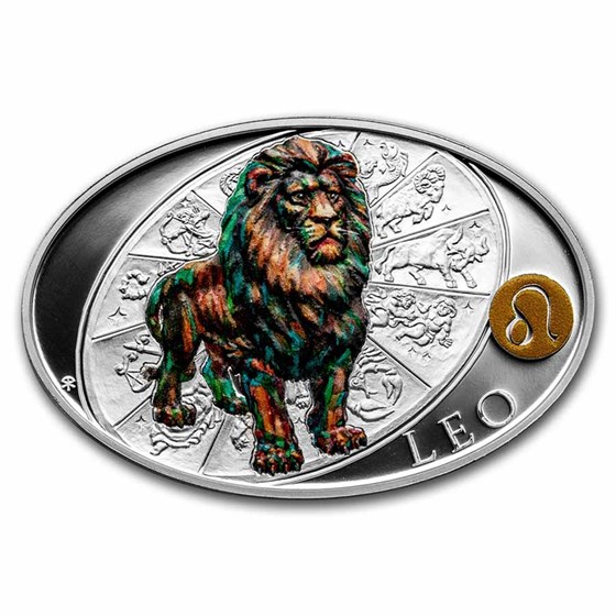 2021 Niue 1 oz Silver Proof Signs of Zodiac: Leo 2021 Niue 1 oz Silver Proof Signs of Zodiac: Leo