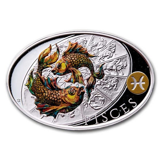 2021 Niue 1 oz Silver Proof Signs of Zodiac: Pisces 2021 Niue 1 oz Silver Proof Signs of Zodiac: Pisces
