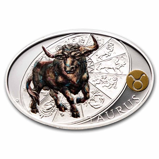 2021 Niue 1 oz Silver Proof Signs of Zodiac: Taurus 2021 Niue 1 oz Silver Proof Signs of Zodiac: Taurus