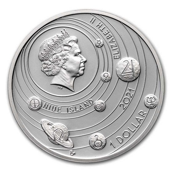 Buy 2021 Niue 1 oz Silver Proof Solar System (Saturn) | APMEX