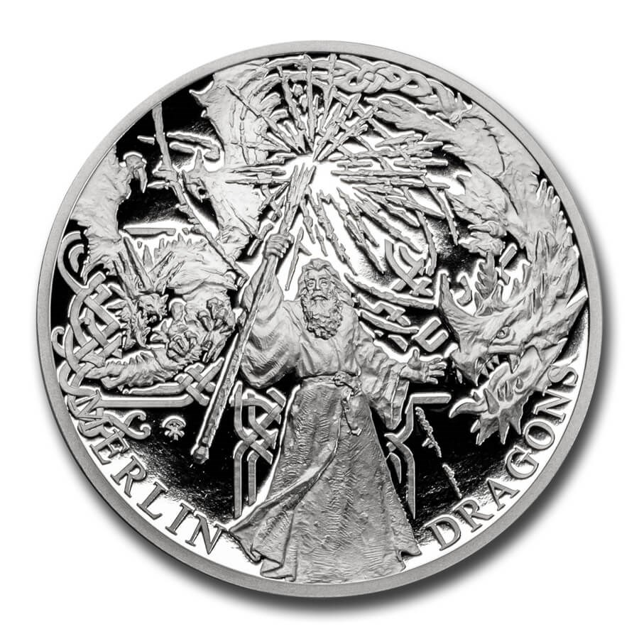Buy 2021 Niue 1 oz Silver The Legend King Arthur: Merlin & Dragons | APMEX