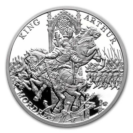 2021 Niue 1 oz Silver The Legend of King Arthur-Arthur & Mordred 2021 Niue 1 oz Silver The Legend of King Arthur-Arthur & Mordred