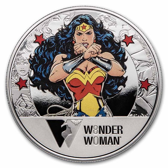 2021 Niue 1 oz Silver Wonder Woman 80th Anniversary 2021 Niue 1 oz Silver Wonder Woman 80th Anniversary