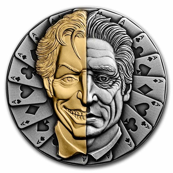 2021 Niue 2 oz Antique Silver Mask 2021 Niue 2 oz Antique Silver Mask