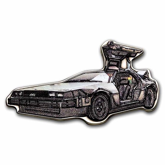 2021 Niue 2 oz Silver $5 Back to the Future Delorean Time Machine 2021 Niue 2 oz Silver $5 Back to the Future Delorean Time Machine