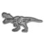 2021 Niue 2 oz Silver $5 Jurassic World T-Rex Shaped Antique Coin