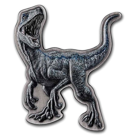 2021 Niue 2 oz Silver $5 Jurassic World Velociraptor Shaped Coin 2021 Niue 2 oz Silver $5 Jurassic World Velociraptor Shaped Coin