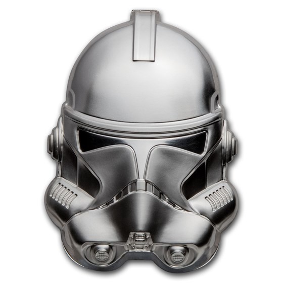 2021 Niue 2 oz Silver $5 Star Wars Clone Trooper Helmet UHR 2021 Niue 2 oz Silver $5 Star Wars Clone Trooper Helmet UHR